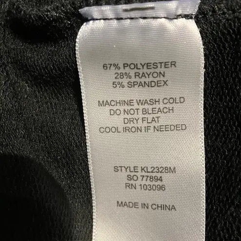 Cest La Vie Black Long Sleeve Women's Top Large