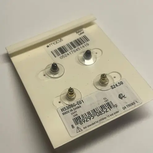 NWT M. Haskell Pierced Earrings Rhinestone