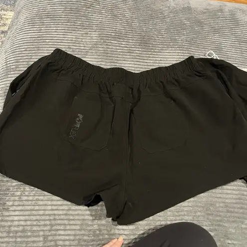 POPFLEX Wrap Skort Black XL Ballet Athleisure Built