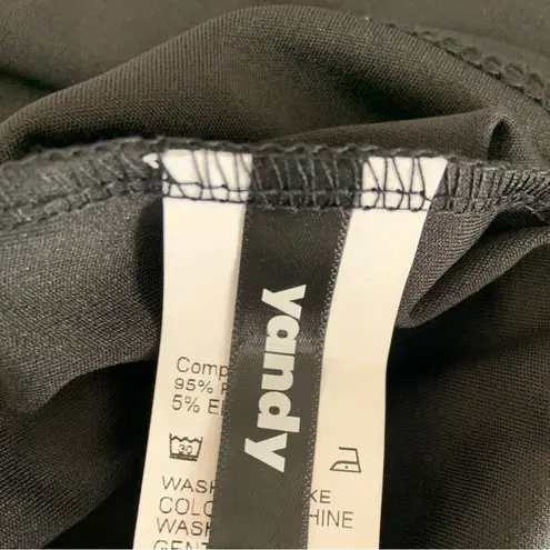 Yandy Elegant Black Mesh Panel Dress