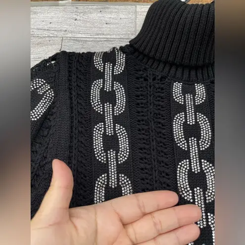 PHILIPP PLEIN KNIT DAY DRESS CRYSTAL MEDIUM Black