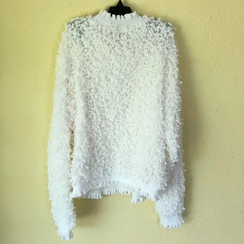 cupio Fancy Knit White frill Sweater M