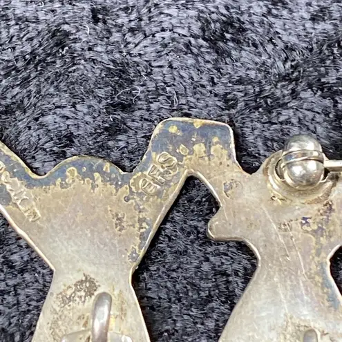 Vintage EFS Sterling Sliver 3 Children Holding Hands Brooch Dangle Legs Teacher