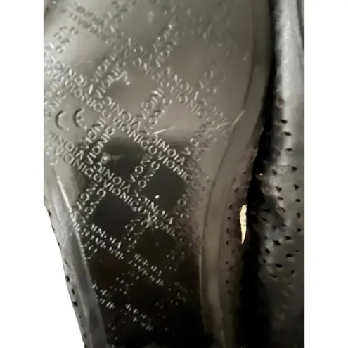 Vionic Robyn Black Leather Flats 6.5M Arch Support Comfort Ballet