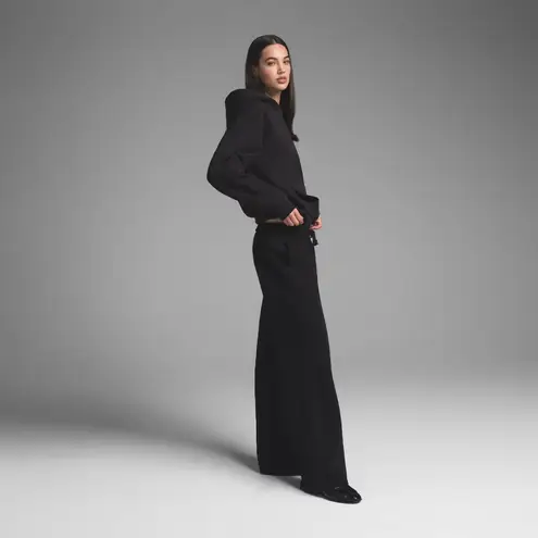 SKIMS Boyfriend Fleece Straight Leg Pant in Washed Onyx, Size Small