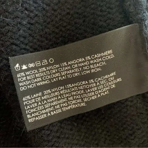 Club Monaco  Black Knit Button-Up Vest Size Small