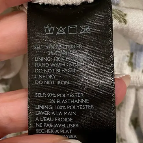 Urban Outfitters NWT  Floral Mini Dress Body Con White S