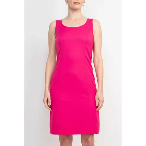 Tahari dress size 4 pink linen