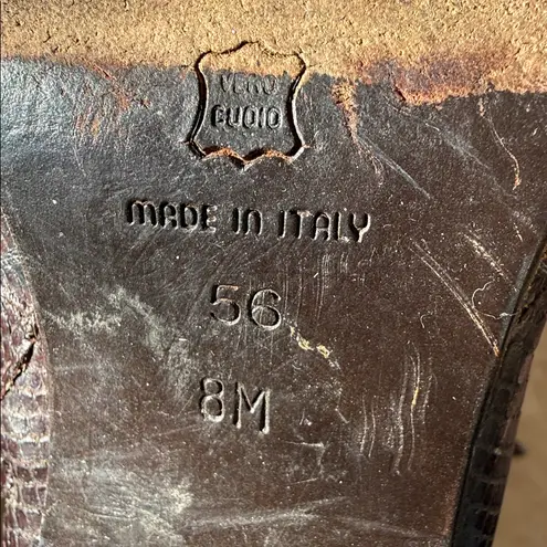 vintage Via Spiga brown crocodile/snake