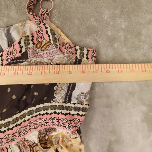 Matilda Jane Perfectly Paisley Maxi Dress Patchwork Boho Pockets size Medium