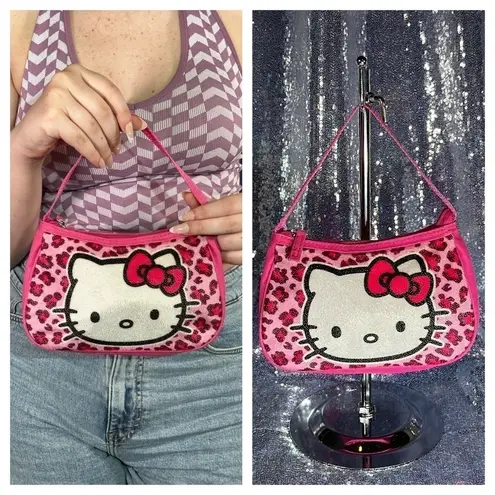 Sanrio Hello Kitty 2014 pink leopard print mini bag purse FAB Starpoint