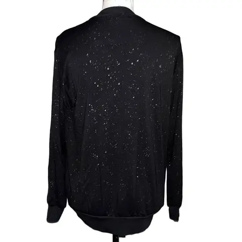 Michael Stars  black silver sweatshirt XS