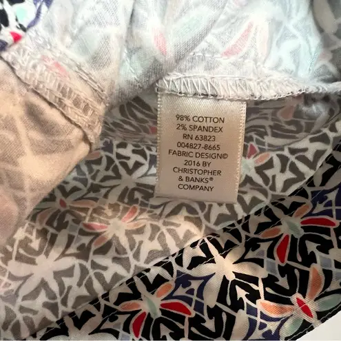 CJ Banks Geometric Dragonfly Patterned Button Front Blouse Top Jacket Size 3X Black - Image 6