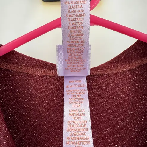 Savage X Fenty Jumpsuit SZ Small Sleep & Shine Hooded Sparkle Loungewear Onesie Purple