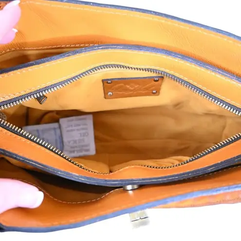 Patricia Nash Cut Out Collection Rosina Artisan Sun Yellow Leather Handbag NEW