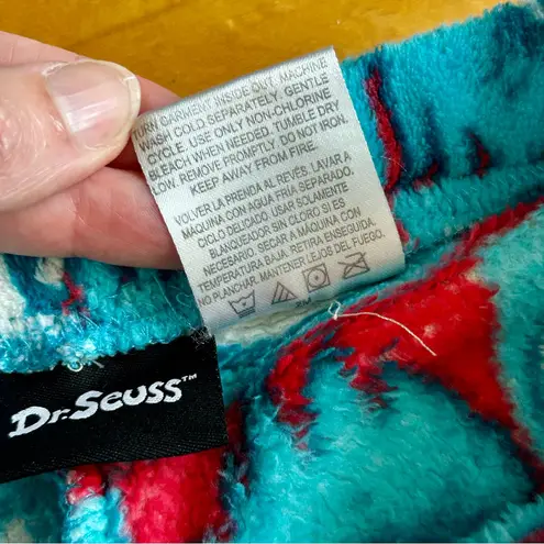 Dr. Seuss “Thing 1” Fleece Lounge, Sleep Pant, Turquoise Blue, Red, Size L