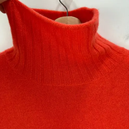 Charter Club Luxury Cashmere Mockneck Sweater Red Holiday Relaxed Boxy Medium