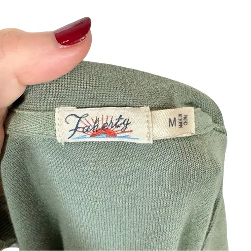 Faherty Surfside Beach Organic Cotton Blend Reverse Fleece Sweatshirt Sea Spray - Image 8