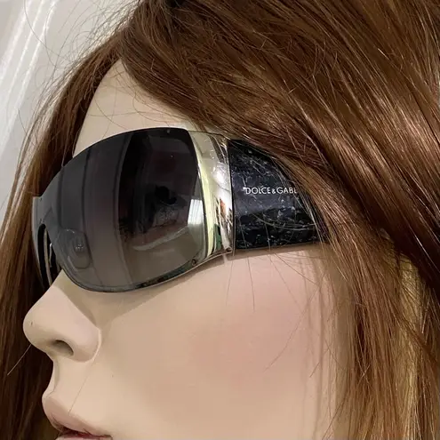Dolce & Gabbana D&G DG2019-M 342/8G 120 3N Oversized Oval Wrap Around Sunglasses