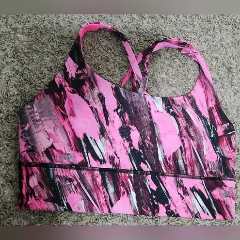 Lululemon  Long Line Energy Bra - Incentive Refresh Multi Pink Size 6