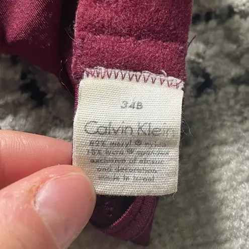 Calvin Klein  Maroon Bra