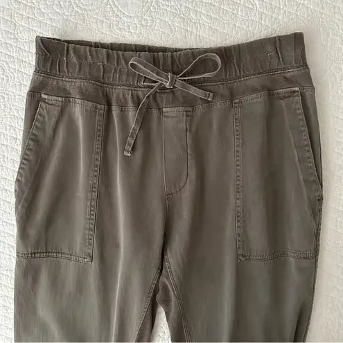 James Perse Standard Women’s Mixed Media Pant Jogger Olive Green Large