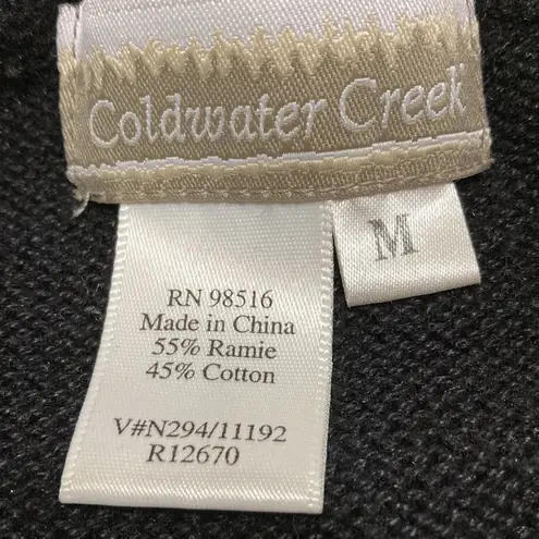 Coldwater Creek  size M black and white sweater