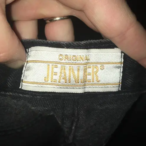 Vintage 80’s black button up Original Jenjer jeans Black Size 4