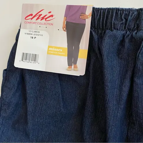 Chic Jeans NWT ๐ Chic Comfort Collection Misses Stretch Cotton Pull-On Denim Pants, 16P