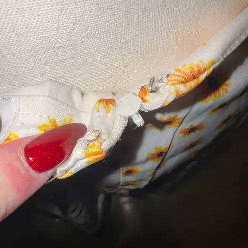 We Wore What Daisies Mini Slip Skirt Ditsy Ivory