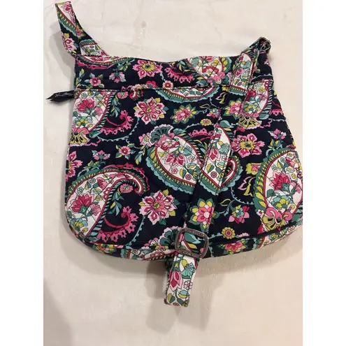 Vera & Lucy Vera Bradley Triple Zip Hipster Crossbody Shoulder Paisley Bag Purse