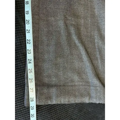 Mossimo Dark Gray Flat Front Dress Pants Size 12 Mid Rise Pocket Zip/Slide Clip