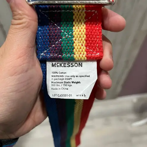 McKesson Rainbow Gait Belt 100% Cotton One Size Fits Most Red