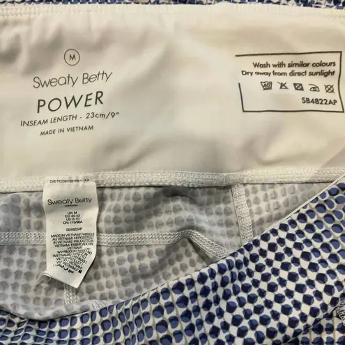 Sweaty Betty  Power Active Athleisure Workout Shorts 9"‎ Blue Medium