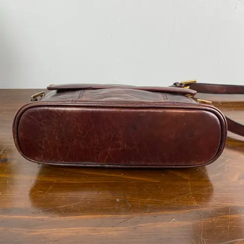 Vintage Oroton Brown Leather Crossbody Bag Sydney Australia