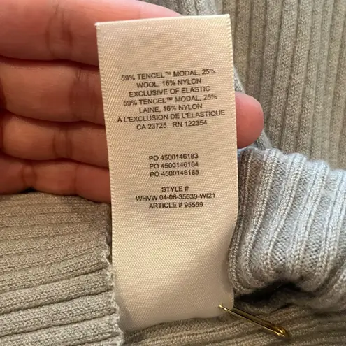 Aritzia Wilfred Ribbed Bodycon Sweater Midi Dress Size M