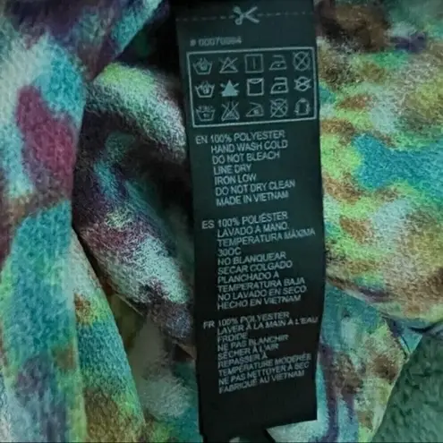 Forever 21 Vintage 90s Kaleidoscope Print Crop Top | Short Sleeve | Size S Yellow