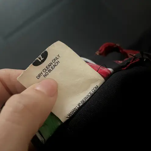 Lip service Black Red Lace Up Black Maxi Dress Plaid Punk Alt Goth 12 - Image 9