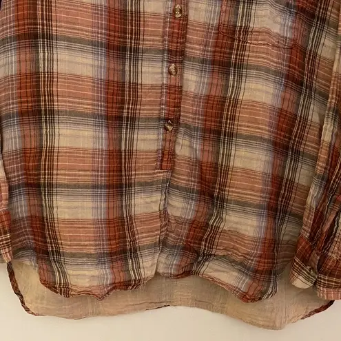 BDG  Button Down Long Sleeve Pocket Flannel Women's Sz Large