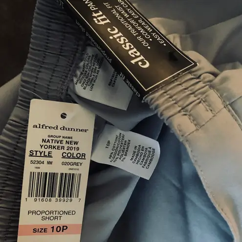 Alfred Dunner Petite Alfred Dunner Women's Soft Spoken Sateen Straight Leg Short Length Pants