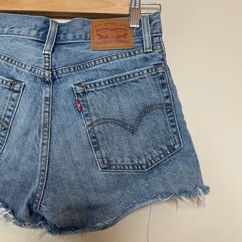 Levi's Wedgie Distressed Short Shorts