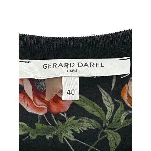 Gerard Darel Paris Stacy Floral Sheath Dress Flowers Womens US 8 EU 40 Viscose