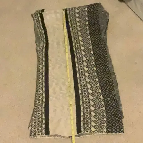 Wrap Cardigan Tan & Black ~ XL