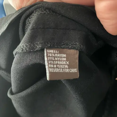 J. McLaughlin Women's Black Elastic Waist Comfort Ankle Leggings Pants Size 2