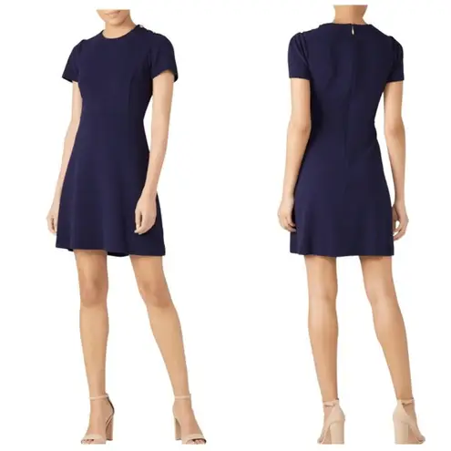 Draper James  Navy Blue Short Sleeve Mini Dress Size Small Sailor Nautical