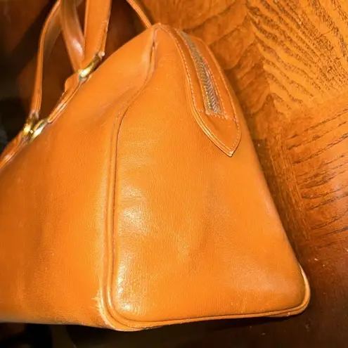 Daks London Brown Leather Top Handle Handbag