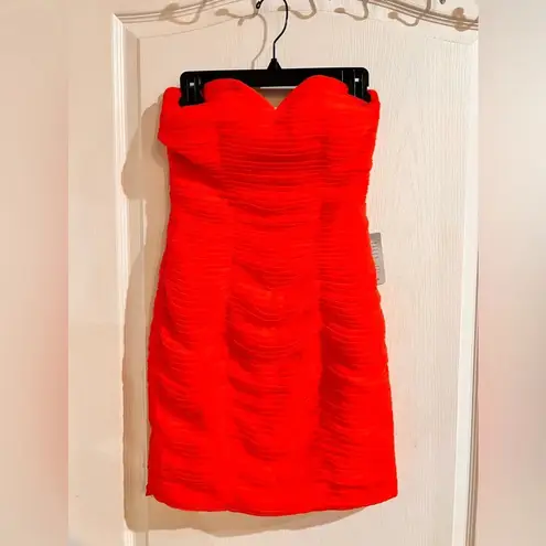 Lavish Lice FINAL PRICE NWT LAVISH ALICE Pleated Pleat Chiffon Sweetheart Mini Dress