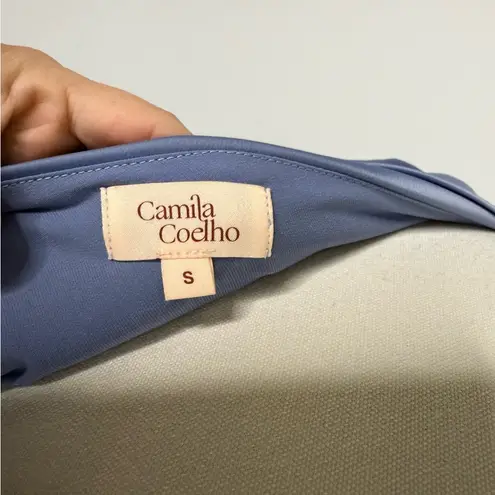 Camila Coelho One-Shoulder Bodysuit – Size Small – Blue Revolve