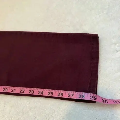 Soft Surroundings  The Ultimate Pullon Relaxed Straight Jeans Size M Purp…