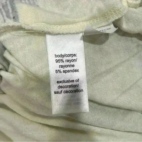 Maurice's  Abstract Aztec Print Short Sleeve Shirt Scoop Neck Lace Trim Top Size L